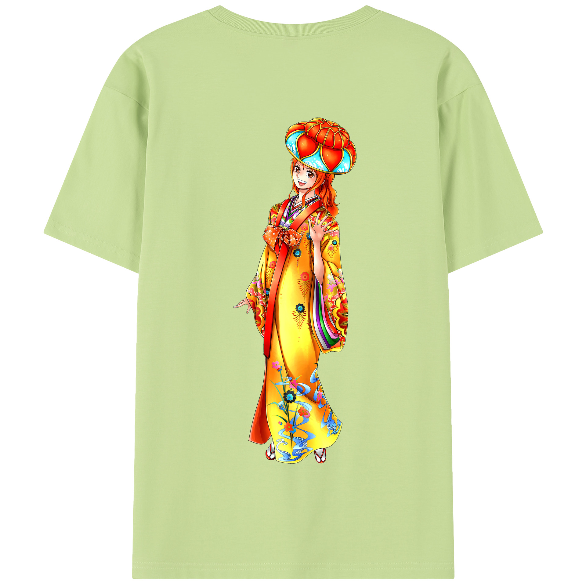 ワンピース ナミ ONE PIECE Nami 綿100％半袖Tシャツ（背面プリント）